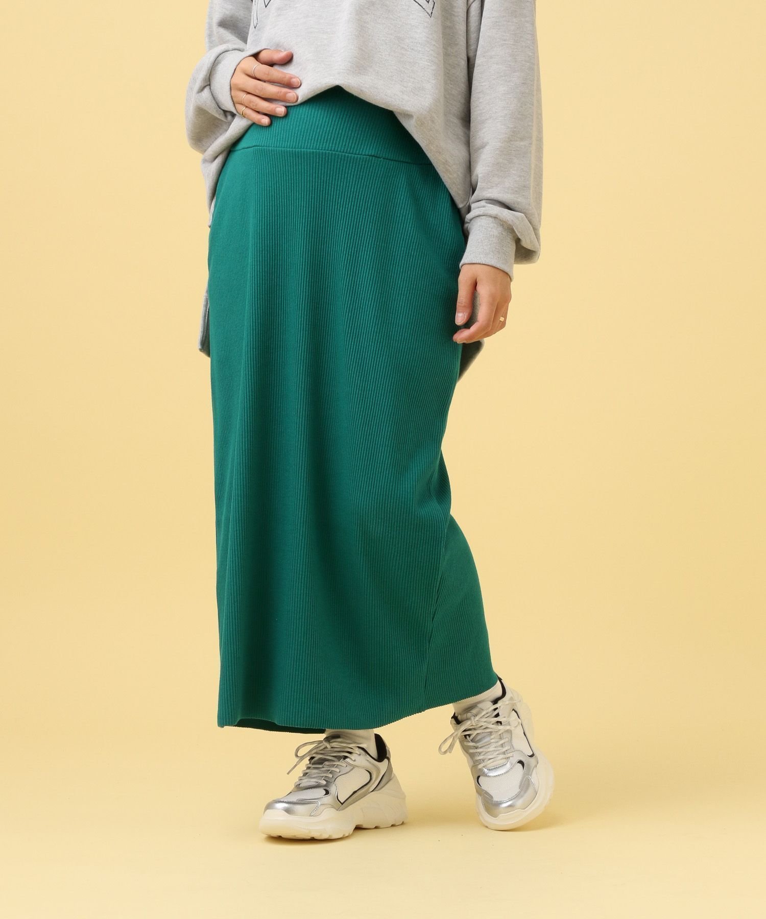 【レプシィム ローリーズファーム/LEPSIM LOWRYS FARM】の【産前・産後対応】マタニティ/リブナロースカート 人気、トレンドファッション・服の通販 founy(ファニー) 　ファッション　Fashion　キッズファッション　Fashion for Kids　スウェット / スエット　Sweatshirt, Sweatwear　 other-1|ID: prp329100004792483 ipo3291000000035032255