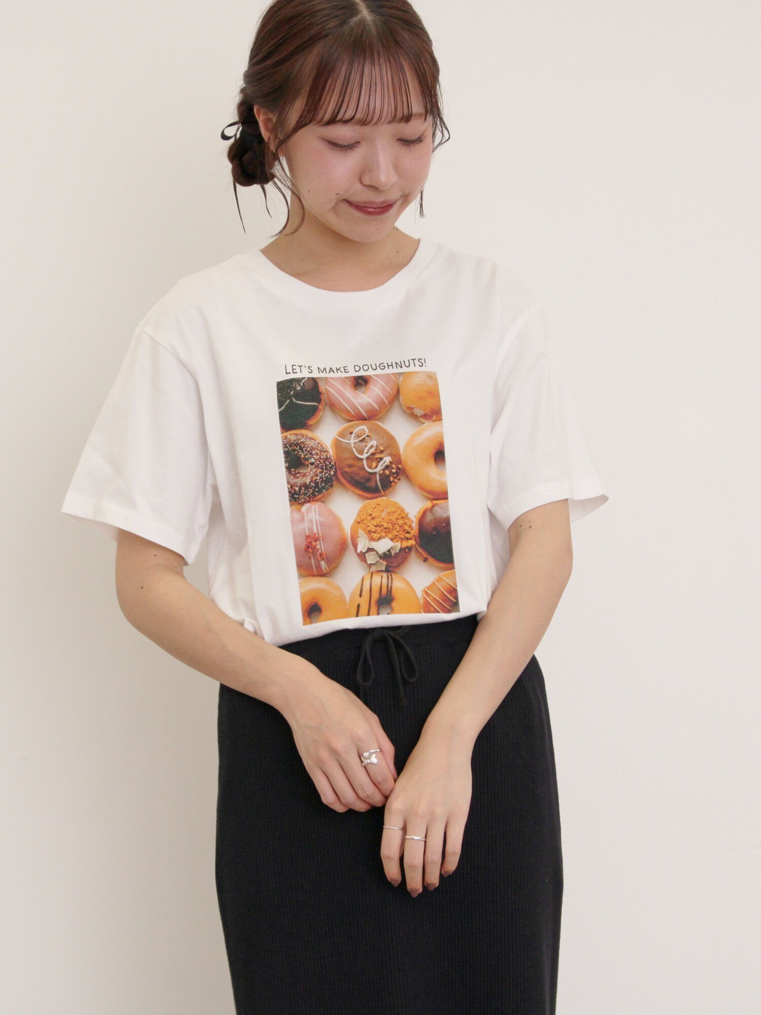 【サマンサモスモス/Samansa Mos2】のリサイクルコットン 柄アソートTシャツ 人気、トレンドファッション・服の通販 founy(ファニー) ファッション Fashion レディースファッション Fashion for Women トップス・カットソー Cut & Sew Tops シャツ・ブラウス・オフィスカジュアル Elegant Blouses & Button-Ups ロングTシャツ・Tシャツ Longline T-Shirts & Tees スリット Slit, Slit Detail フロント Front, Front Design other-1|ID: prp329100004792489 ipo3291000000034773264