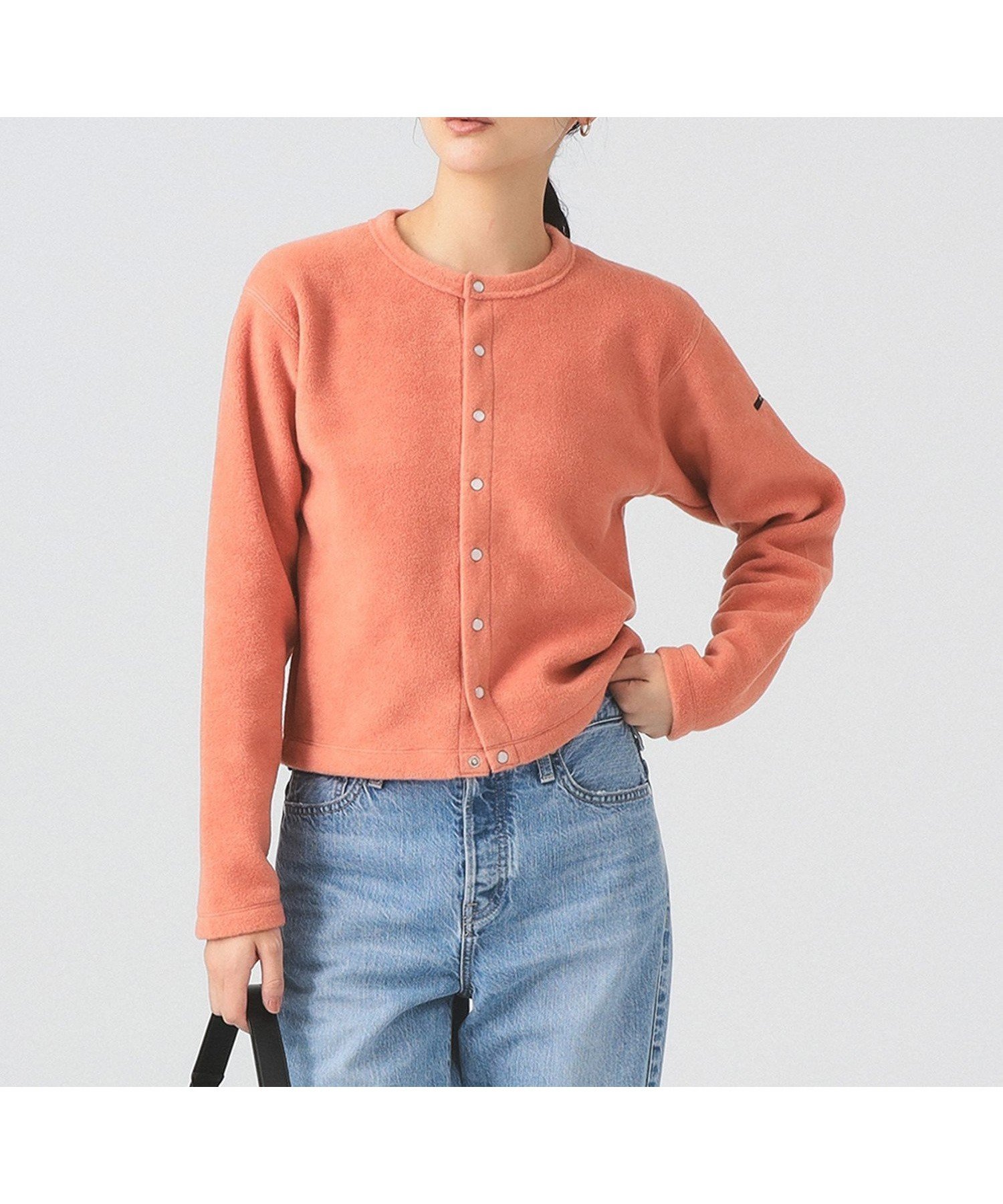 【ビームス ウイメン/BEAMS】のORCIVAL / フリース クルーネック カーディガン インテリア・キッズ・メンズ・レディースファッション・服の通販 founy(ファニー) ファッション Fashion レディースファッション Fashion for Women トップス・カットソー Cut & Sew Tops カーディガン・羽織り Layered Style Cardigans インナー Innerwear 秋 Autumn カーディガン Cardigan, Knitwear デニム Denim, Jeans Material 定番 Standard, Basic Item 人気 Popular, Best Seller パール Pearl, Pearl Accent フランス France, French フリル Frill, Ruffle ボーダー Border, Stripe 羽織 Haori, Light Jacket 冬 Winter / This Winter おすすめ Recommended / Our Picks エレガント 上品 Elegant PINK|ID: prp329100004792491 ipo3291000000034773275