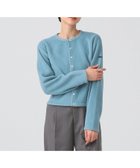 【ビームス ウイメン/BEAMS】のORCIVAL / フリース クルーネック カーディガン SAX|ID: prp329100004792491 ipo3291000000034773277