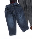 【エフオー オンラインストア/F.O.Online Store / KIDS】のあったか裏起毛ワイドタックパンツ 10分丈 デニム|ID: prp329100004792514 ipo3291000000034773465