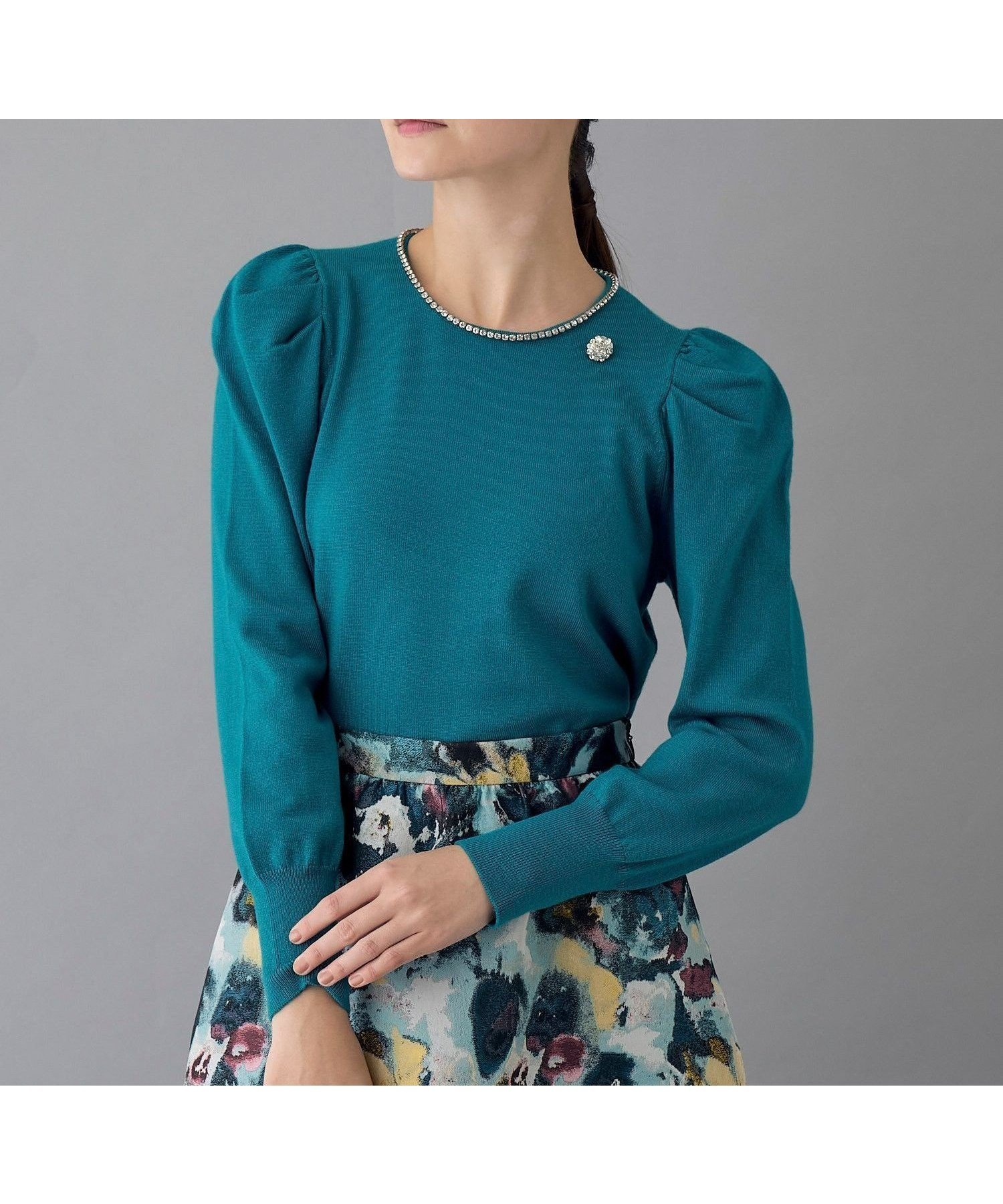 【アナイ/ANAYI】のビジューネックボリュームスリーブ プルオーバー 人気、トレンドファッション・服の通販 founy(ファニー) ファッション Fashion レディースファッション Fashion for Women トップス・カットソー Cut & Sew Tops カジュアルプルオーバー・ニットトップス Pullovers & Knit Tops / Casual Pullovers ボリューム袖・フリルスリーブブラウス Voluminous & Ruffle Sleeves / Puffy Sleeve Tops 春 Spring クリスタル Crystal, Swarovski コレクション Collection, Seasonal Line ストレッチ Stretch, Stretchy Fabric スマート Smart, Elegant テクスチャー Texture, Textured Fabric バレエ Ballet, Ballet Style ブローチ Brooch, Pin Brooch ラベンダー Lavender ロング Long, Long-Length 冬 Winter / This Winter 再入荷 Restock / Back in Stock ホリデーシーズン Holiday Season other-1|ID: prp329100004792522 ipo3291000000034773579