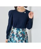 【アナイ/ANAYI】のビジューネックボリュームスリーブ プルオーバー navy|ID: prp329100004792522 ipo3291000000034773588