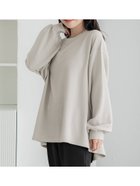 【コカ/COCA】のエンボス袖バルーントップス 人気、トレンドファッション・服の通販 founy(ファニー) ファッション Fashion レディースファッション Fashion for Women トップス・カットソー Cut & Sew Tops シンプル Simple, Minimal スウェット / スエット Sweatshirt, Sweatwear ストレッチ Stretch, Stretchy Fabric 長袖 Long Sleeve, Full Sleeve バルーン Balloon, Balloon Silhouette ポケット Pocket, Pocket Detail 無地 Plain, Solid Color リラックス Relax, Relaxed Fit 旅行 Travel 2025年 2025 2025春夏・S/S Spring/Summer 2025 SS25 thumbnail Lt.gray|ID: prp329100004792523 ipo3291000000034975096