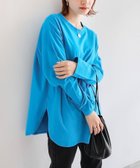 【アンドミー/andme】の汗染み防止加工 USAコットン 長袖 Tシャツ ターコイズブルー|ID: prp329100004792524 ipo3291000000034773613