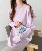 【アンドミー/andme】の汗染み防止加工 USAコットン 長袖 Tシャツ ラベンダー|ID: prp329100004792524 ipo3291000000034773614