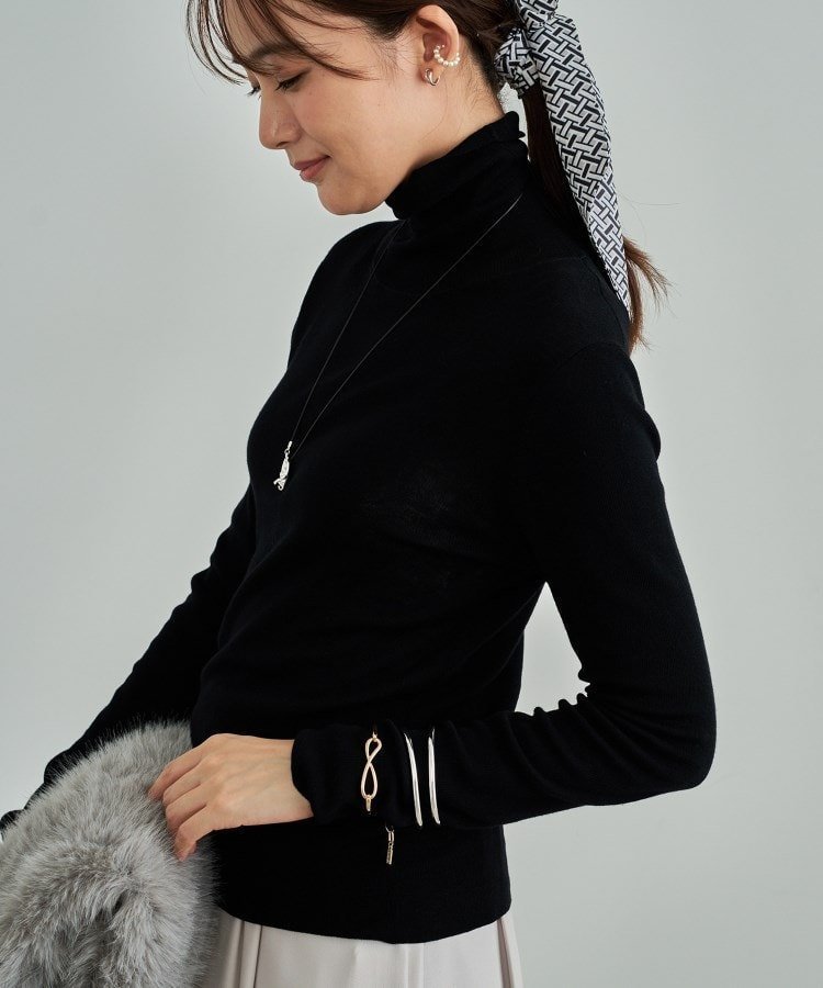 【インディヴィ/INDIVI】の【洗える/薄手/ラメ】シアーラメニット インテリア・キッズ・メンズ・レディースファッション・服の通販 founy(ファニー) ファッション Fashion レディースファッション Fashion for Women トップス・カットソー Cut & Sew Tops ニット Knit Tops & Sweaters 洗える Machine Washable カーディガン Cardigan, Knitwear 10月号 October Issue ジャケット Jacket, Outerwear スウェット / スエット Sweatshirt, Sweatwear スマート Smart, Elegant タートルネック Turtleneck, High Neck トレンド Trend, Trending Now なめらか Smooth, Silky Texture ベスト Vest, Waistcoat エレガント 上品 Elegant ブラック|ID: prp329100004792525 ipo3291000000034773604