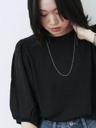 【サマンサモスモス/Samansa Mos2】の袖ボリュームTシャツ ブラック|ID: prp329100004792533 ipo3291000000034773709