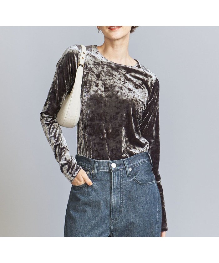 【ユナイテッドアローズ/UNITED ARROWS】のベロアロングスリーブ Tシャツ インテリア・キッズ・メンズ・レディースファッション・服の通販 founy(ファニー) https://founy.com/ ファッション Fashion レディースファッション Fashion for Women トップス・カットソー Cut & Sew Tops シャツ・ブラウス・オフィスカジュアル Elegant Blouses & Button-Ups ロングTシャツ・Tシャツ Longline T-Shirts & Tees ベロアトップス Velour Tops / Velvet-Look Items イエロー Yellow インナー Innerwear 秋 Autumn カットソー Cut and Sewn Top キャミワンピース Cami Dress, Slip Dress クラッシュ Distressed, Crashed Style シンプル Simple, Minimal ジャケット Jacket, Outerwear スラックス Slacks, Dress Pants スリーブ Sleeve, Long Sleeve / Short Sleeve デニム Denim, Jeans Material 定番 Standard, Basic Item 人気 Popular, Best Seller ベスト Vest, Waistcoat ベロア Velour, Soft Velvet ボトム Bottoms, Lower Wear ランダム Random, Irregular ロング Long, Long-Length 冬 Winter / This Winter A/W・秋冬 Autumn/Winter アウトレット Outlet / Clearance おすすめ Recommended / Our Picks |ID: prp329100004792542 ipo3291000000034913825
