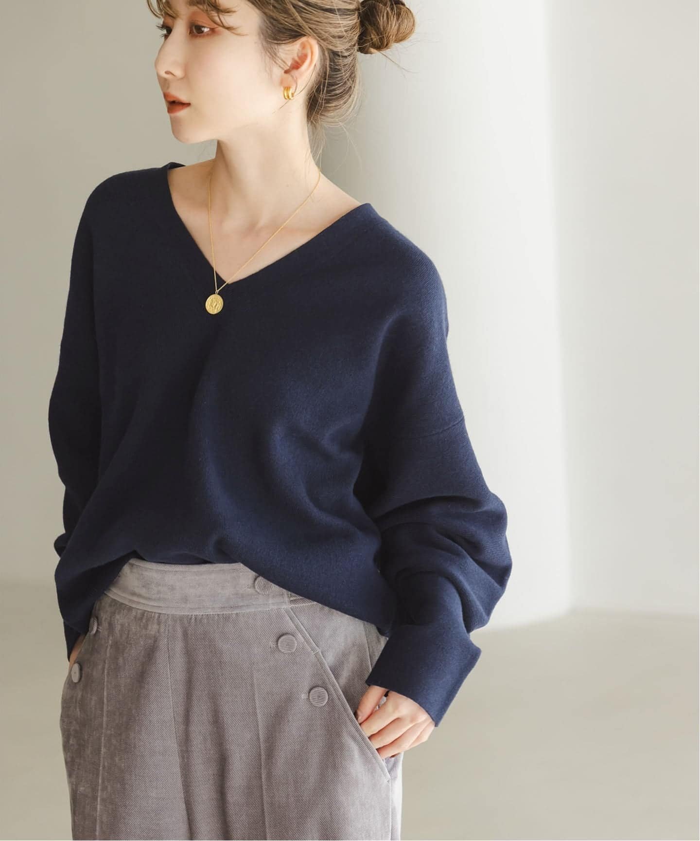 【ノーブル / スピック&スパン/NOBLE / Spick & Span】の《追加》カシミヤMIXスムースVプルオーバー2 人気、トレンドファッション・服の通販 founy(ファニー) 　ファッション　Fashion　レディースファッション　Fashion for Women　トップス・カットソー　Cut & Sew Tops　カジュアルプルオーバー・ニットトップス　Pullovers & Knit Tops / Casual Pullovers　シンプル　Simple, Minimal　デコルテ　Décolleté, Neckline　バランス　Balance, Style Balance　エレガント 上品　Elegant　 other-1|ID: prp329100004792550 ipo3291000000035039006