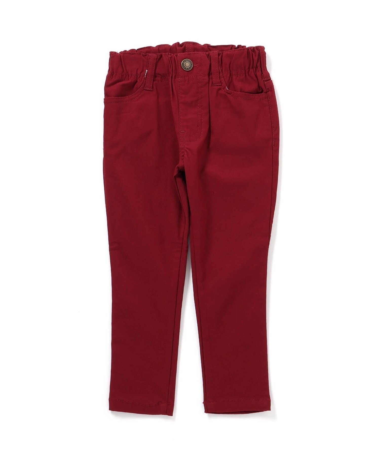 【エフオー オンラインストア/F.O.Online Store / KIDS】のあったからくらくスキニーパンツ 10分丈 インテリア・キッズ・メンズ・レディースファッション・服の通販 founy(ファニー) 　ファッション　Fashion　キッズファッション　Fashion for Kids　ボトムス　Bottoms　アニマル　Animal Print　ストレッチ　Stretch, Stretchy Fabric　デニム　Denim, Jeans Material　ブリーチ　Bleach, Washed Finish　ボトム　Bottoms, Lower Wear　ポケット　Pocket, Pocket Detail　無地　Plain, Solid Color　ユーズド　Used, Vintage-Look　冬　Winter / This Winter　おすすめ　Recommended / Our Picks　レッド|ID: prp329100004792559 ipo3291000000034773916