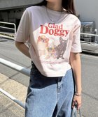 【アンドミー/andme】のドッグ ロゴ プリント 半袖 Tシャツ Freesia フリージア ライトピンク|ID: prp329100004792580 ipo3291000000034774041