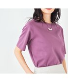 【アー ヴェー ヴェー/a.v.v】の【接触冷感/UVカット】大人のリッチTシャツ パープル|ID: prp329100004792590 ipo3291000000034774101