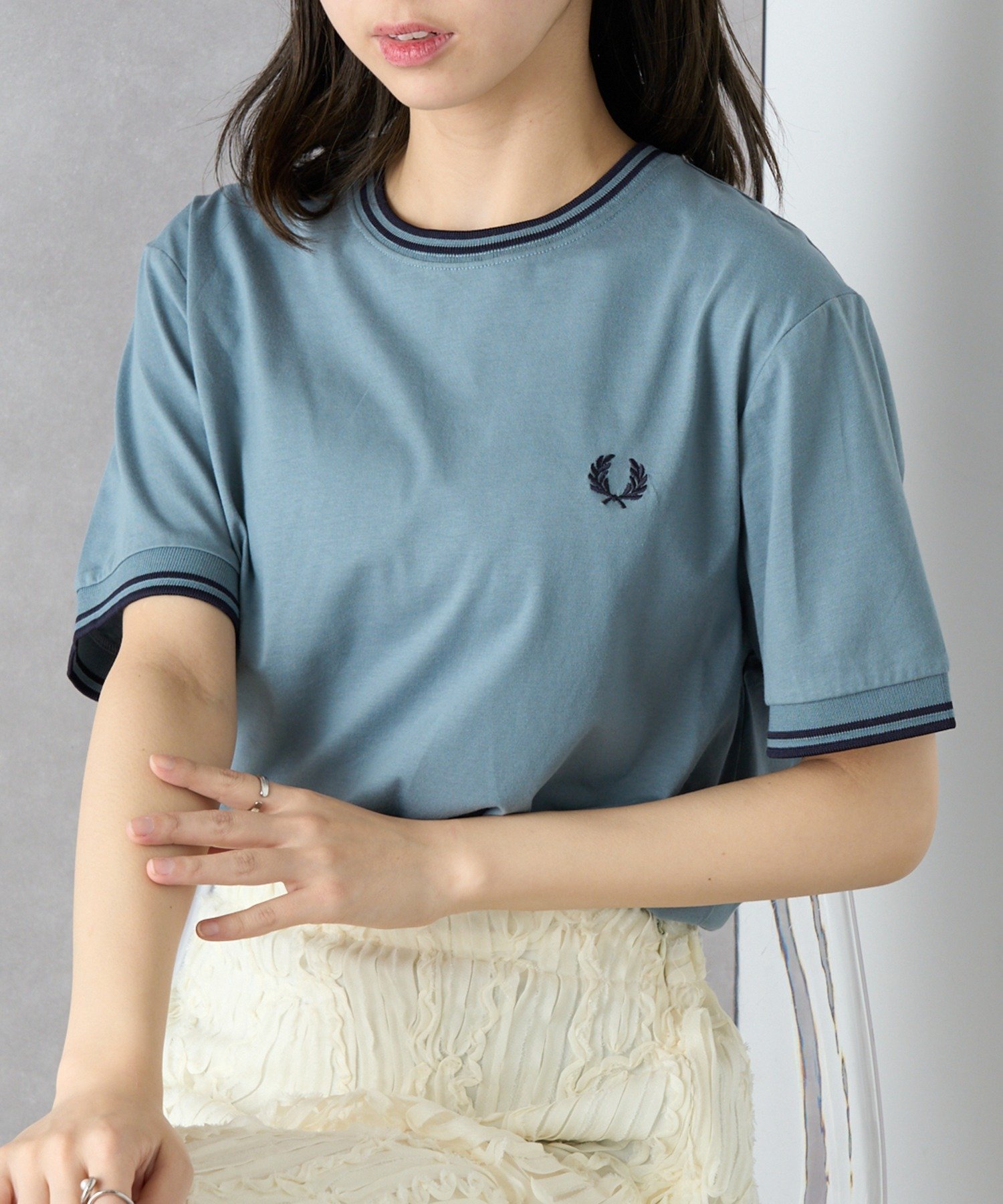 【カセットチャート/Cassette Chart】のFRED PERRY/TWIN TIPPED T-SHIRT M1588 インテリア・キッズ・メンズ・レディースファッション・服の通販 founy(ファニー) 　ファッション　Fashion　レディースファッション　Fashion for Women　トップス・カットソー　Cut & Sew Tops　シャツ・ブラウス・オフィスカジュアル　Elegant Blouses & Button-Ups　ロングTシャツ・Tシャツ　Longline T-Shirts & Tees　アクセサリー　Fashion Accessories　カーゴパンツ　Cargo Pants, Utility Pants　クラシック　Classic, Timeless Style　軽量　Lightweight, Ultra Light　サンダル　Sandals, Summer Shoes　シルバー　Silver, Metallic Silver　シンプル　Simple, Minimal　スニーカー　Sneakers, Trainers　スラックス　Slacks, Dress Pants　デニム　Denim, Jeans Material　トレンド　Trend, Trending Now　人気　Popular, Best Seller　ハーフ　Half, Half-Length　フィット　Fit, Slim Fit　フォーマル　Formal, Dressy　ボトム　Bottoms, Lower Wear　ポロシャツ　Polo Shirt, Collared Tee　モッズコート　Mods Coat, Military Parka　レギュラー　Regular, Standard Fit　ワンポイント　One Point, Statement Accent　再入荷　Restock / Back in Stock　おすすめ　Recommended / Our Picks　エレガント 上品　Elegant　G.BLU|ID: prp329100004792605 ipo3291000000034960379