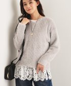 【インディヴィ/INDIVI】の【レイヤードにおすすめ】レース切り替えカットソー オフホワイト|ID: prp329100004792606 ipo3291000000034774322