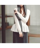 【プロポーション ボディドレッシング/PROPORTION BODY DRESSING】のウォッシャブル ペプラムリブニット 25AW 人気、トレンドファッション・服の通販 founy(ファニー) ファッション Fashion レディースファッション Fashion for Women トップス・カットソー Cut & Sew Tops ニット Knit Tops & Sweaters 2025年 2025 2025-2026秋冬・A/W Autumn/Winter 2025–26 AW25–26 ウォッシャブル Machine Washable ウォーム Warm Fabric スリット Slit, Slit Detail デコルテ Décolleté, Neckline デニム Denim, Jeans Material ペプラム Peplum, Flared Hem リブニット Rib Knit, Ribbed Knit エレガント 上品 Elegant thumbnail ホワイト|ID: prp329100004792626 ipo3291000000035227117