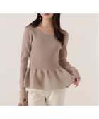【プロポーション ボディドレッシング/PROPORTION BODY DRESSING】のウォッシャブル ペプラムリブニット 25AW 人気、トレンドファッション・服の通販 founy(ファニー) ファッション Fashion レディースファッション Fashion for Women トップス・カットソー Cut & Sew Tops ニット Knit Tops & Sweaters 2025年 2025 2025-2026秋冬・A/W Autumn/Winter 2025–26 AW25–26 ウォッシャブル Machine Washable ウォーム Warm Fabric スリット Slit, Slit Detail デコルテ Décolleté, Neckline デニム Denim, Jeans Material ペプラム Peplum, Flared Hem リブニット Rib Knit, Ribbed Knit エレガント 上品 Elegant thumbnail ベージュ|ID: prp329100004792626 ipo3291000000035227119