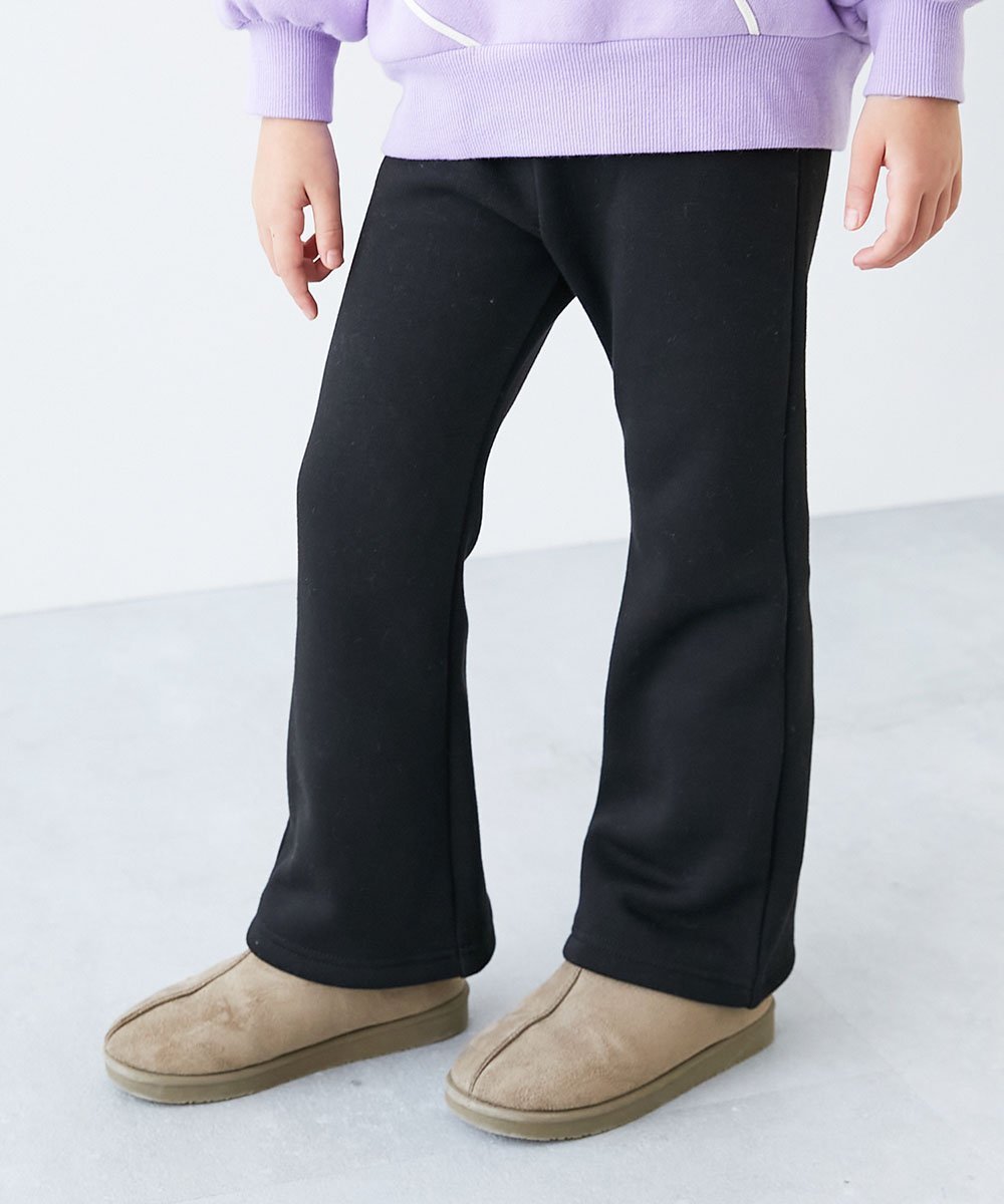 【デビロック/devirock / KIDS】のRICH WARM 裏シャギー えらべる無地 花柄 セミフレアパンツ スウェットパンツ 25AW インテリア・キッズ・メンズ・レディースファッション・服の通販 founy(ファニー) ファッション Fashion キッズファッション Fashion for Kids ボトムス Bottoms なめらか Smooth, Silky Texture ブランケット Blanket, Throw Blanket 無地 Plain, Solid Color 冬 Winter / This Winter おすすめ Recommended / Our Picks 2025年 2025 2025-2026秋冬・A/W Autumn/Winter 2025–26 AW25–26 001-ブラック|ID: prp329100004792629 ipo3291000000034774531