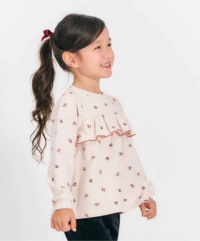 【エフオー オンラインストア/F.O.Online Store / KIDS】のWEB限定 フレアフリルトレーナー インテリア・キッズ・メンズ・レディースファッション・服の通販 founy(ファニー) https://founy.com/ ファッション Fashion キッズファッション Fashion for Kids おすすめ Recommended / Our Picks トレーナー Sweatshirt, Trainer フリル Frill, Ruffle プリント Print, Printed Pattern |ID: prp329100004792636 ipo3291000000034774551