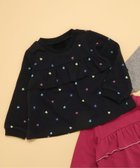 【エフオー オンラインストア/F.O.Online Store / KIDS】のWEB限定 フレアフリルトレーナー ブラック|ID: prp329100004792636 ipo3291000000034774557