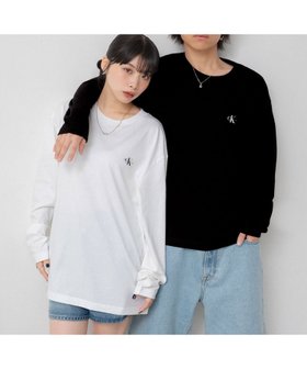 【カルバンクライン/Calvin Klein】の【公式ショップ】 カルバンクライン 2枚セット ユニセックス CK ロゴ ロングスリーブ Tシャツ Calvin Klein Jeans J400464 人気、トレンドファッション・服の通販 founy(ファニー) ファッション Fashion レディースファッション Fashion for Women トップス・カットソー Cut & Sew Tops シャツ・ブラウス・オフィスカジュアル Elegant Blouses & Button-Ups ロングTシャツ・Tシャツ Longline T-Shirts & Tees おすすめ Recommended / Our Picks インナー Innerwear ギフト プレゼント Gift / Present シンプル Simple, Minimal スリーブ Sleeve, Long Sleeve / Short Sleeve フィット Fit, Slim Fit リラックス Relax, Relaxed Fit ロング Long, Long-Length |ID:prp329100004792637