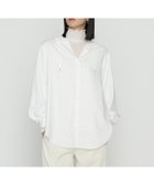 【コムサ/COMME CA】の+サイズ マイクロスパン フード付きブラウス 人気、トレンドファッション・服の通販 founy(ファニー) ファッション Fashion レディースファッション Fashion for Women トップス・カットソー Cut & Sew Tops シャツ・ブラウス・オフィスカジュアル Elegant Blouses & Button-Ups インナー Innerwear ドレープ Drape, Draping Fabric ブロード Broadcloth, Fine Cotton ベスト Vest, Waistcoat リラックス Relax, Relaxed Fit エレガント 上品 Elegant 定番 Standard, Basic Item thumbnail 02:オフホワイト|ID: prp329100004792661 ipo3291000000034774811