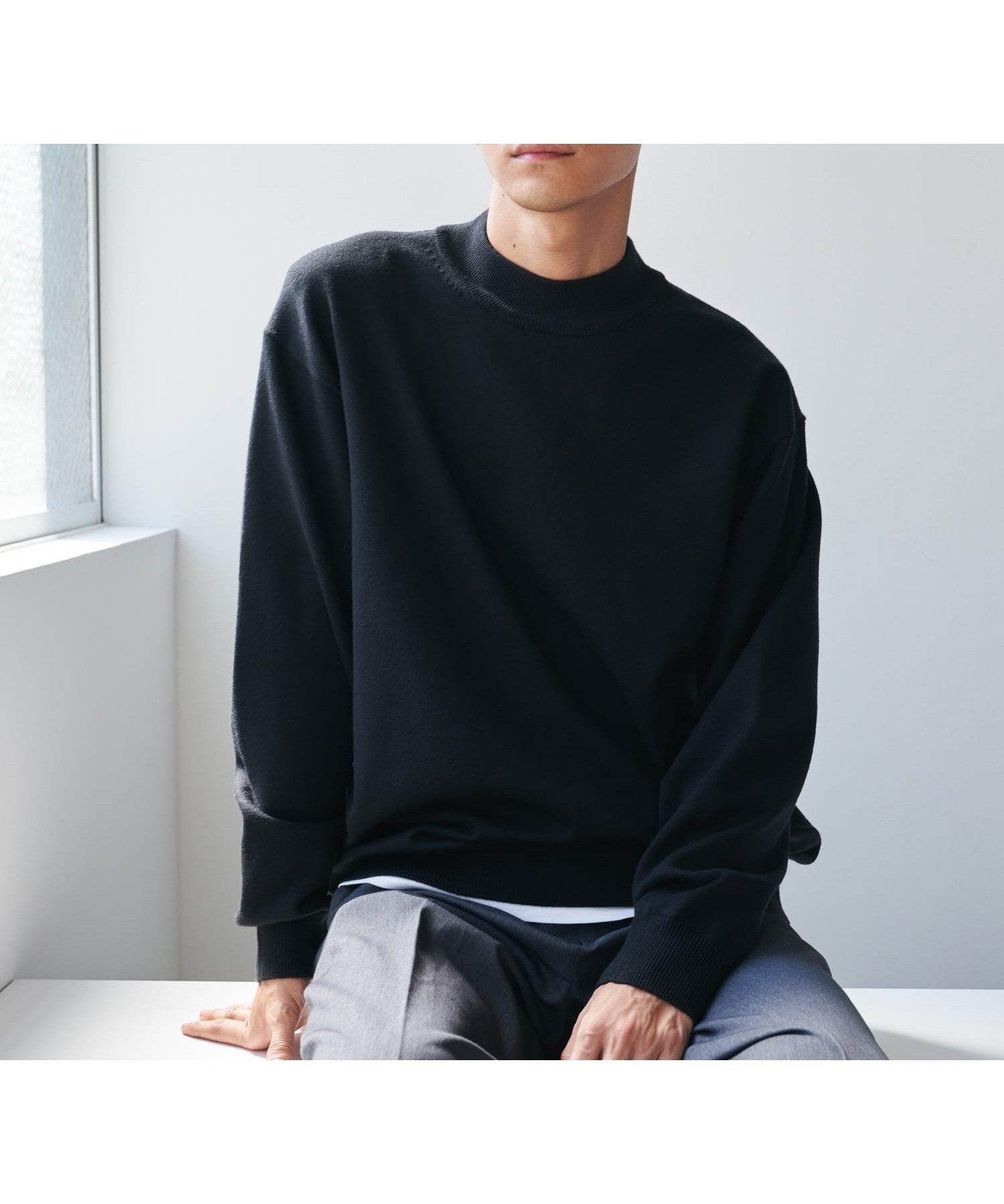 【アーバンリサーチ ドアーズ/URBAN RESEARCH DOORS / MEN】の『仁村紗和さん着用』『UR TECH 200日ニット』 モックネック インテリア・キッズ・メンズ・レディースファッション・服の通販 founy(ファニー) ファッション Fashion メンズファッション Fashion for Men 2025年 2025 2025-2026秋冬・A/W Autumn/Winter 2025–26 AW25–26 冬 Winter / This Winter おすすめ Recommended / Our Picks ベーシック Basic, Essential モックネック Mock Neck, Short Turtleneck A/W・秋冬 Autumn/Winter BLACK|ID: prp329100004792670 ipo3291000000034774874