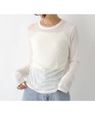 【レプシィム ローリーズファーム/LEPSIM LOWRYS FARM】のテンセル混長袖クルーロンT オフホワイト05|ID: prp329100004792671 ipo3291000000034774875