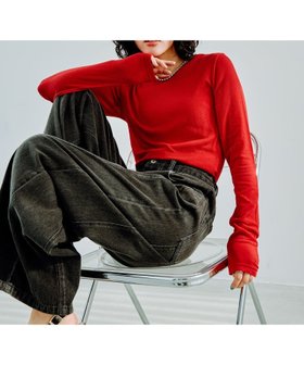 【レプシィム ローリーズファーム/LEPSIM LOWRYS FARM】のテンセル混長袖クルーロンT 人気、トレンドファッション・服の通販 founy(ファニー) ファッション Fashion レディースファッション Fashion for Women トップス・カットソー Cut & Sew Tops ロングTシャツ・Tシャツ Longline T-Shirts & Tees おすすめ Recommended / Our Picks スウェット / スエット Sweatshirt, Sweatwear 長袖 Long Sleeve, Full Sleeve |ID:prp329100004792671