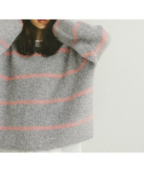 【グローバルワーク/GLOBAL WORK】のモヘヤタッチボーダープルオーバー/581173 人気、トレンドファッション・服の通販 founy(ファニー) ファッション Fashion レディースファッション Fashion for Women トップス・カットソー Cut & Sew Tops カジュアルプルオーバー・ニットトップス Pullovers & Knit Tops / Casual Pullovers おすすめ Recommended / Our Picks トレンド Trend, Trending Now ボトム Bottoms, Lower Wear ボーダー Border, Stripe |ID:prp329100004792673