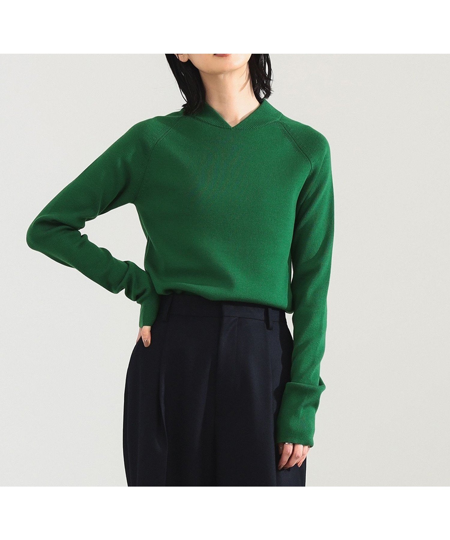 【デミルクス ビームス/Demi-Luxe BEAMS】のAK+1 / MA-1 リブカラー プルオーバー インテリア・キッズ・メンズ・レディースファッション・服の通販 founy(ファニー) ファッション Fashion レディースファッション Fashion for Women トップス・カットソー Cut & Sew Tops カジュアルプルオーバー・ニットトップス Pullovers & Knit Tops / Casual Pullovers シンプル Simple, Minimal ストレッチ Stretch, Stretchy Fabric スラックス Slacks, Dress Pants デニム Denim, Jeans Material フィット Fit, Slim Fit フォルム Silhouette, Form フレア Flare, Flared ベーシック Basic, Essential レギュラー Regular, Standard Fit おすすめ Recommended / Our Picks エレガント 上品 Elegant GREEN|ID: prp329100004792687 ipo3291000000034774979