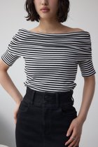 【アズール バイ マウジー/AZUL by moussy】のオフショルダーリブトップス 人気、トレンドファッション・服の通販 founy(ファニー) ファッション Fashion レディースファッション Fashion for Women トップス・カットソー Cut & Sew Tops ストレッチ Stretch, Stretchy Fabric デコルテ Décolleté, Neckline デニム Denim, Jeans Material トレンド Trend, Trending Now thumbnail 柄WHT5|ID: prp329100004792698 ipo3291000000034775036