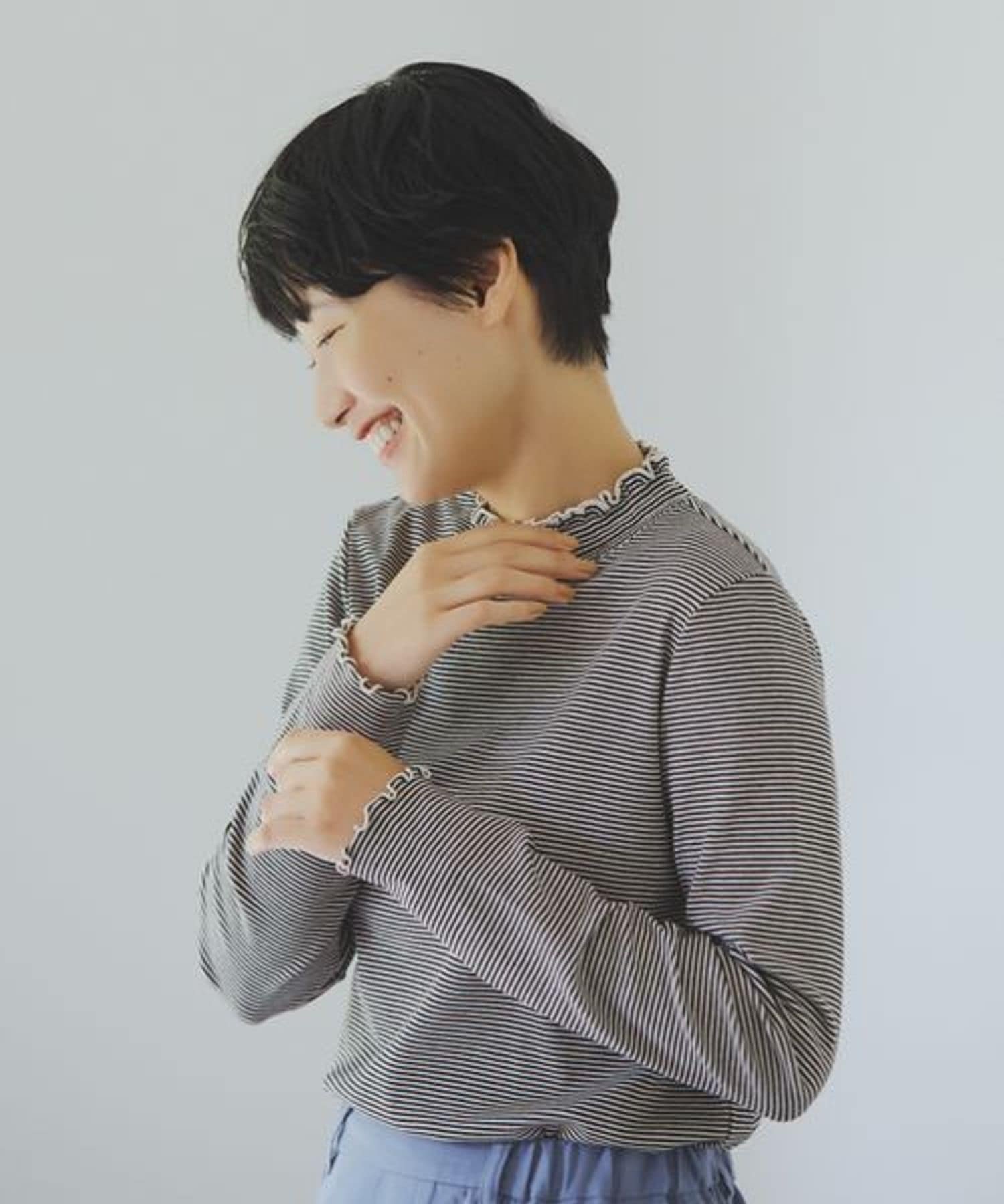 【スタディオ クリップ/studio CLIP】の【3シーズンシリーズ】アソートシャーリングネックプルオーバー プラスサイズあり 人気、トレンドファッション・服の通販 founy(ファニー) 　ファッション　Fashion　レディースファッション　Fashion for Women　トップス・カットソー　Cut & Sew Tops　カジュアルプルオーバー・ニットトップス　Pullovers & Knit Tops / Casual Pullovers　おすすめ　Recommended / Our Picks　インナー　Innerwear　シャーリング　Shirring, Ruched　シンプル　Simple, Minimal　スウェット / スエット　Sweatshirt, Sweatwear　トレンド　Trend, Trending Now　ドット　Polka Dot, Dot Pattern　ボーダー　Border, Stripe　 other-1|ID: prp329100004792699 ipo3291000000034775039