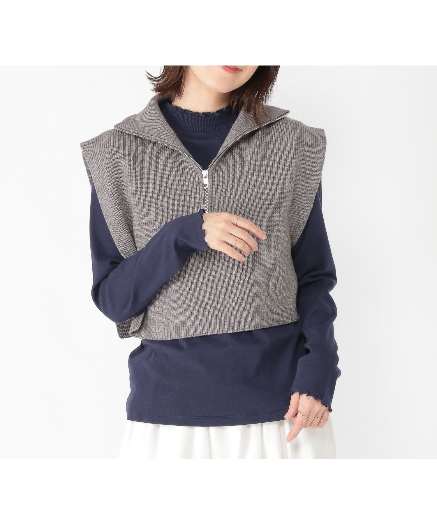 【スタディオ クリップ/studio CLIP】の【3シーズンシリーズ】アソートシャーリングネックプルオーバー プラスサイズあり インテリア・キッズ・メンズ・レディースファッション・服の通販 founy(ファニー) 　ファッション　Fashion　レディースファッション　Fashion for Women　トップス・カットソー　Cut & Sew Tops　カジュアルプルオーバー・ニットトップス　Pullovers & Knit Tops / Casual Pullovers　おすすめ　Recommended / Our Picks　インナー　Innerwear　シャーリング　Shirring, Ruched　シンプル　Simple, Minimal　スウェット / スエット　Sweatshirt, Sweatwear　トレンド　Trend, Trending Now　ドット　Polka Dot, Dot Pattern　ボーダー　Border, Stripe　ネイビー|ID: prp329100004792699 ipo3291000000034775063