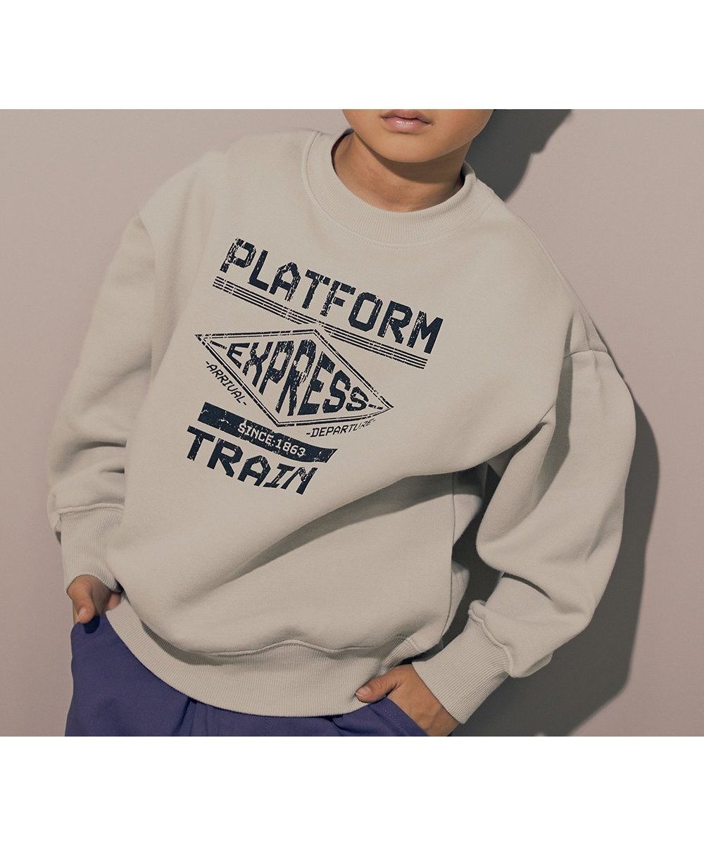 【デビロック/devirock / KIDS】のデビラボ プリント 裏起毛 BIGシルエットトレーナー トレーナー トップス 25AW インテリア・キッズ・メンズ・レディースファッション・服の通販 founy(ファニー) ファッション Fashion キッズファッション Fashion for Kids トップス・カットソー Cut & Sew Tops トレンド Trend, Trending Now トレーナー Sweatshirt, Trainer プリント Print, Printed Pattern おすすめ Recommended / Our Picks 2025年 2025 2025-2026秋冬・A/W Autumn/Winter 2025–26 AW25–26 006-ロゴ2-Lグレー|ID: prp329100004792700 ipo3291000000034775054