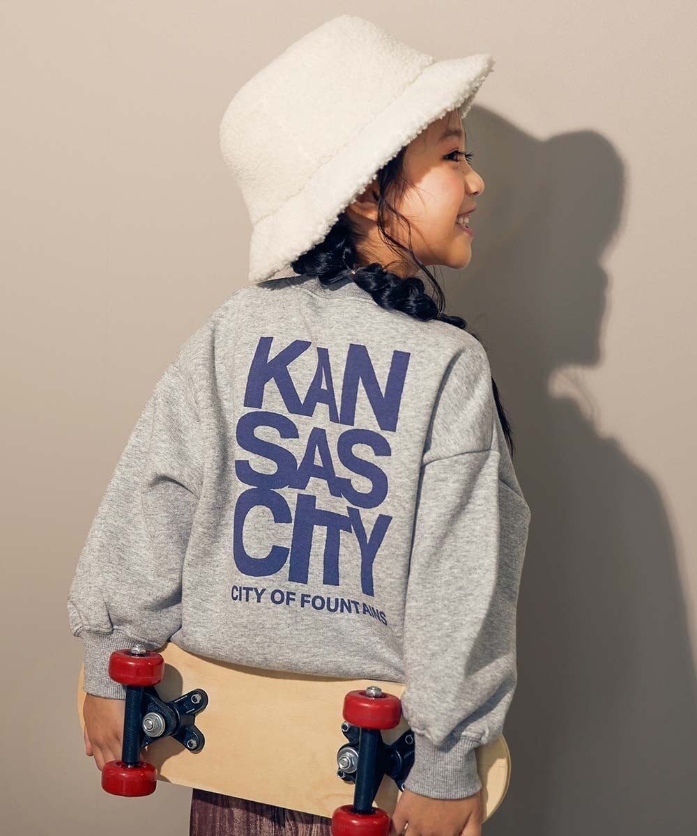 【デビロック/devirock / KIDS】のデビラボ プリント 裏起毛 BIGシルエットトレーナー トレーナー トップス 25AW インテリア・キッズ・メンズ・レディースファッション・服の通販 founy(ファニー) ファッション Fashion キッズファッション Fashion for Kids トップス・カットソー Cut & Sew Tops トレンド Trend, Trending Now トレーナー Sweatshirt, Trainer プリント Print, Printed Pattern おすすめ Recommended / Our Picks 2025年 2025 2025-2026秋冬・A/W Autumn/Winter 2025–26 AW25–26 009-バックロゴ-杢グレー|ID: prp329100004792700 ipo3291000000034775059