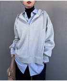 【スタイルドア/STYLEDOOR】のダンボールフロント2wayフーディ- ライトシルバー|ID: prp329100004792705 ipo3291000000034937469