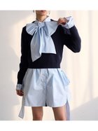 【スナイデル/SNIDEL】のレイヤードボウタイチュニック 人気、トレンドファッション・服の通販 founy(ファニー) ファッション Fashion レディースファッション Fashion for Women トップス・カットソー Cut & Sew Tops ウェーブ Wavy Pattern コンパクト Compact, Small Size シンプル Simple, Minimal ストライプ Stripe, Striped Pattern ストレート Straight, Straight Cut スリット Slit, Slit Detail チュニック Tunic, Long Top フロント Front, Front Design 無地 Plain, Solid Color ヨーク Yoke, Yoke Design リボン Ribbon, Bow ロング Long, Long-Length おすすめ Recommended / Our Picks thumbnail NVY[089]|ID: prp329100004792706 ipo3291000000034775135