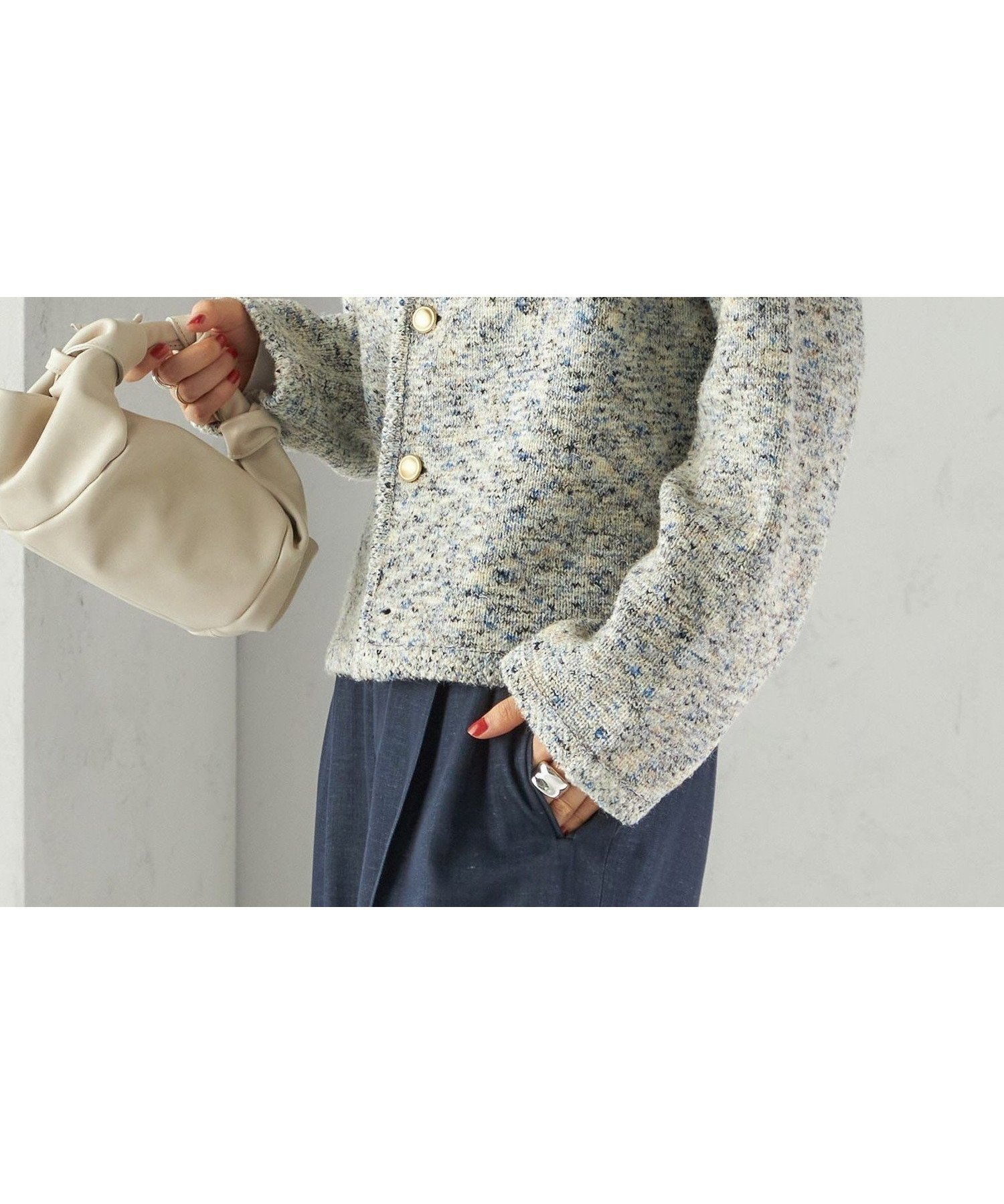 【シップス フォー ウィメン/SHIPS】の手洗い可能 ミックス ヤーン ニット ジャケット インテリア・キッズ・メンズ・レディースファッション・服の通販 founy(ファニー) 　ファッション　Fashion　レディースファッション　Fashion for Women　アウター　Coat / Outerwear Collection　レディースジャケット・軽アウター　Jackets　春　Spring　コンパクト　Compact, Small Size　ジャケット　Jacket, Outerwear　トレンド　Trend, Trending Now　ボトム　Bottoms, Lower Wear　ポケット　Pocket, Pocket Detail　ミックス　Mix, Mixed Style　無地　Plain, Solid Color　ワイド　Wide, Wide Fit　2025年　2025　2025-2026秋冬・A/W　Autumn/Winter 2025–26 AW25–26　ナチュラル|ID: prp329100004792724 ipo3291000000035144735