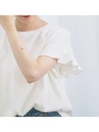 【サマンサモスモス/Samansa Mos2】の【USAコットン】フリルTシャツ オフホワイト|ID: prp329100004792726 ipo3291000000034775296