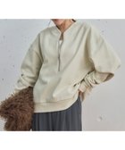 【ドゥ アルシーヴ/Doux archives】のUSコットンハーフZIPプルオーバー IVORY|ID: prp329100004792729 ipo3291000000034884409