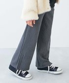 【デビロック/devirock / KIDS】のRICH WARM 裏シャギープリント フレアパンツ スウェットパンツ ロングパンツ 25AW 006-ピンストライプ-スミクロ|ID: prp329100004792750 ipo3291000000034775426