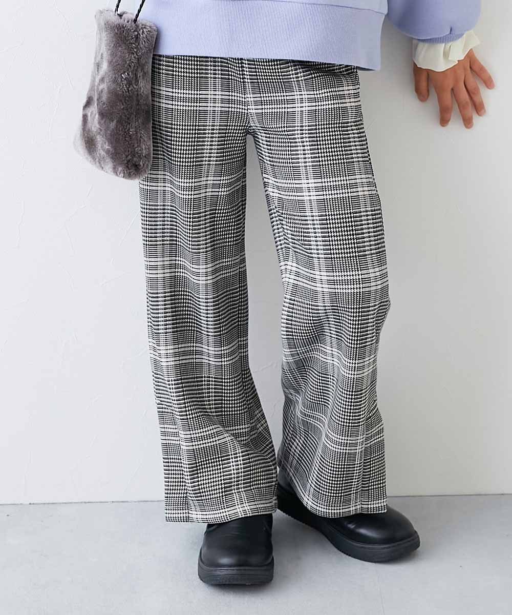 【デビロック/devirock / KIDS】のRICH WARM 裏シャギープリント フレアパンツ スウェットパンツ ロングパンツ 25AW インテリア・キッズ・メンズ・レディースファッション・服の通販 founy(ファニー) ファッション Fashion キッズファッション Fashion for Kids ボトムス Bottoms ストレッチ Stretch, Stretchy Fabric トレンド Trend, Trending Now トレーナー Sweatshirt, Trainer なめらか Smooth, Silky Texture フレア Flare, Flared ブランケット Blanket, Throw Blanket ロング Long, Long-Length 冬 Winter / This Winter おすすめ Recommended / Our Picks 2025年 2025 2025-2026秋冬・A/W Autumn/Winter 2025–26 AW25–26 005-チェック-ブラック|ID: prp329100004792750 ipo3291000000034775428