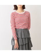 【ビームス ウイメン/BEAMS】の【定番人気!】BEAMS BOY / フライス 1cm ボーダー ウォッシャブル カットソー 25AW RED/WHT|ID: prp329100004792757 ipo3291000000034775494