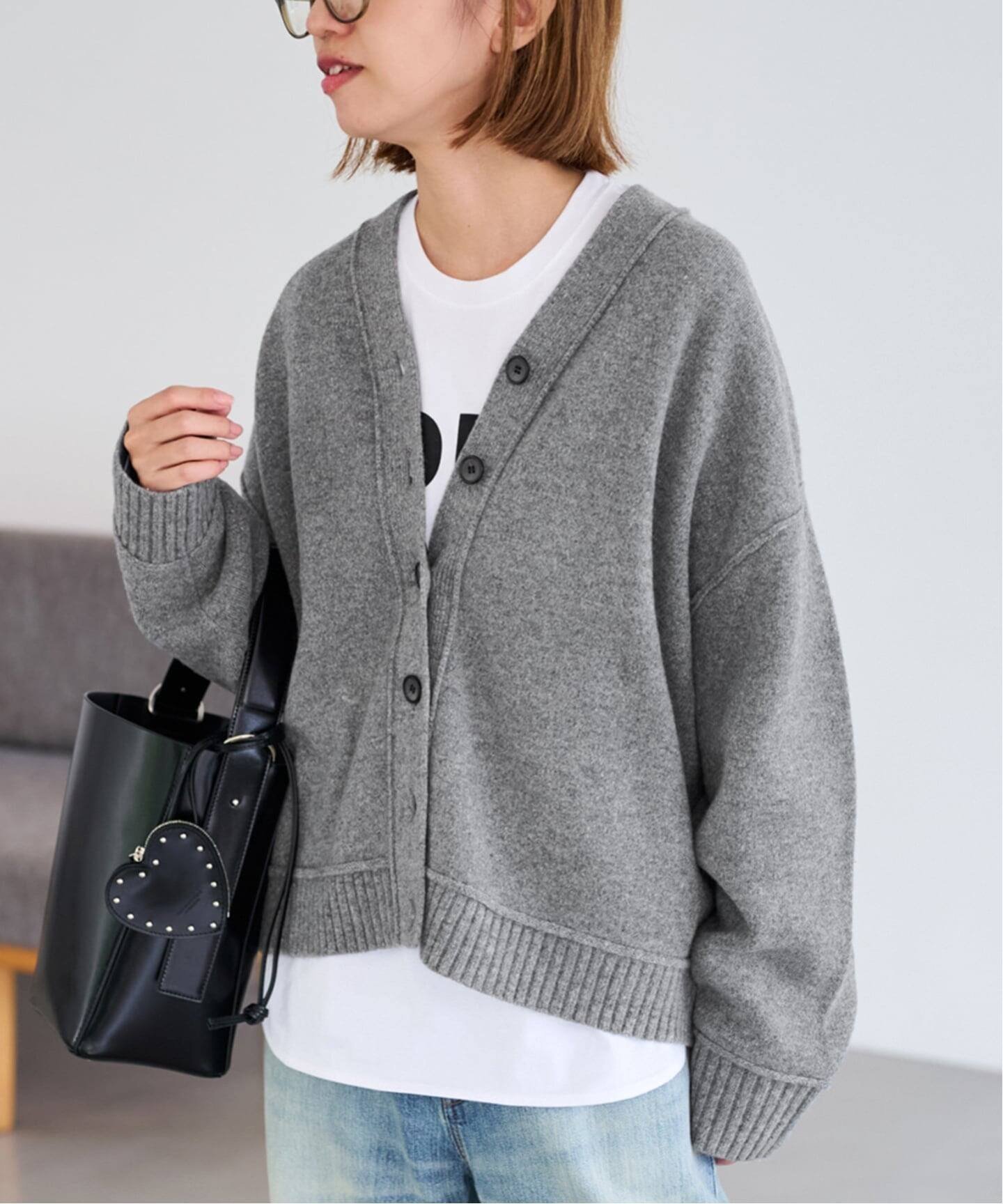 【フレームワーク/FRAMeWORK】の≪WEB限定 / 追加 ≫AQUA Vネックカーディガン 2 インテリア・キッズ・メンズ・レディースファッション・服の通販 founy(ファニー) 　ファッション　Fashion　レディースファッション　Fashion for Women　トップス・カットソー　Cut & Sew Tops　カーディガン・羽織り　Layered Style Cardigans　Vネックトップス　V-Neck Tops / V-Cut Neckline Shirts　カーディガン　Cardigan, Knitwear　バランス　Balance, Style Balance　人気　Popular, Best Seller　再入荷　Restock / Back in Stock　グレーA|ID: prp329100004792766 ipo3291000000034832685