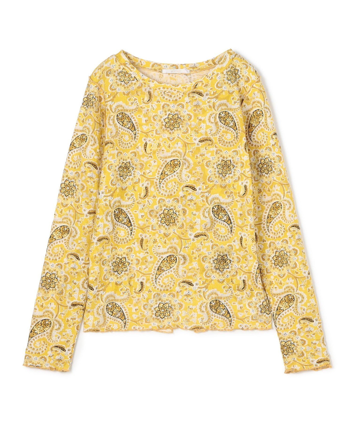 【トゥモローランド/TOMORROWLAND】のポリエステルコットン スリットクループルオーバー 人気、トレンドファッション・服の通販 founy(ファニー) ファッション Fashion レディースファッション Fashion for Women トップス・カットソー Cut & Sew Tops カジュアルプルオーバー・ニットトップス Pullovers & Knit Tops / Casual Pullovers インナー Innerwear カットソー Cut and Sewn Top スリット Slit, Slit Detail プリント Print, Printed Pattern 定番 Standard, Basic Item other-1|ID: prp329100004792776 ipo3291000000034775611