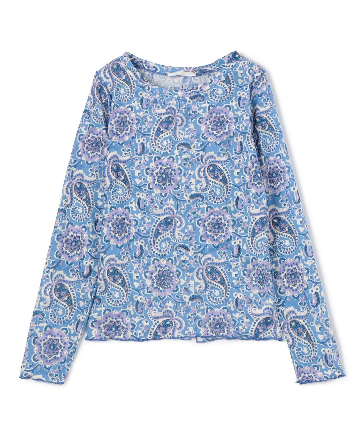 【トゥモローランド/TOMORROWLAND】のポリエステルコットン スリットクループルオーバー インテリア・キッズ・メンズ・レディースファッション・服の通販 founy(ファニー) ファッション Fashion レディースファッション Fashion for Women トップス・カットソー Cut & Sew Tops カジュアルプルオーバー・ニットトップス Pullovers & Knit Tops / Casual Pullovers インナー Innerwear カットソー Cut and Sewn Top スリット Slit, Slit Detail プリント Print, Printed Pattern 定番 Standard, Basic Item 62 ライトブルー系|ID: prp329100004792776 ipo3291000000034775614