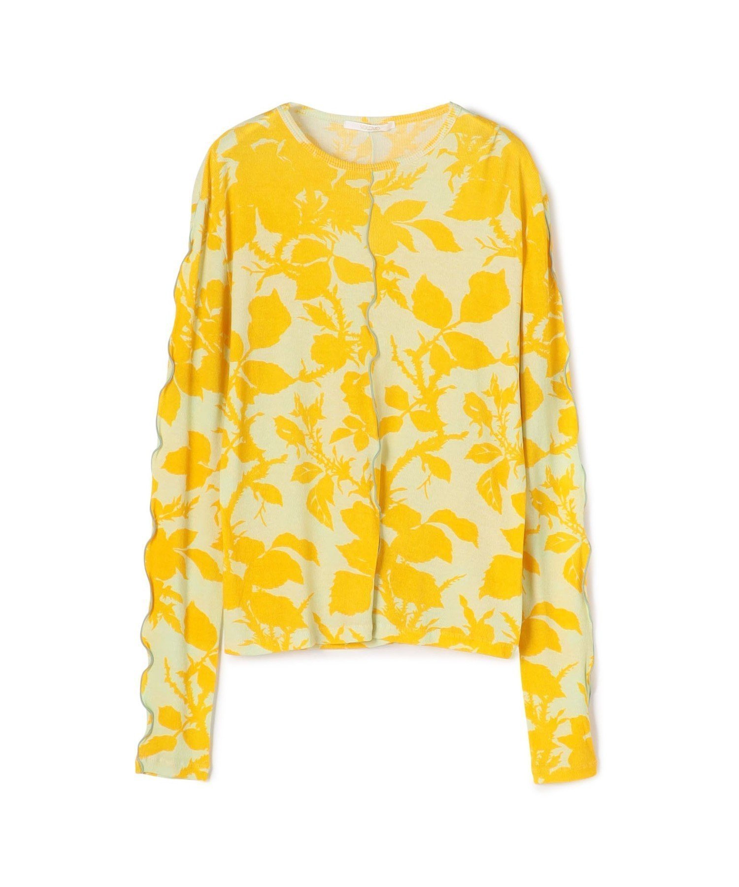 【トゥモローランド/TOMORROWLAND】のコットンプリント クルーネックプルオーバー インテリア・キッズ・メンズ・レディースファッション・服の通販 founy(ファニー) ファッション Fashion レディースファッション Fashion for Women トップス・カットソー Cut & Sew Tops カジュアルプルオーバー・ニットトップス Pullovers & Knit Tops / Casual Pullovers インナー Innerwear フィット Fit, Slim Fit プリント Print, Printed Pattern 22 イエロー系|ID: prp329100004792780 ipo3291000000034775633