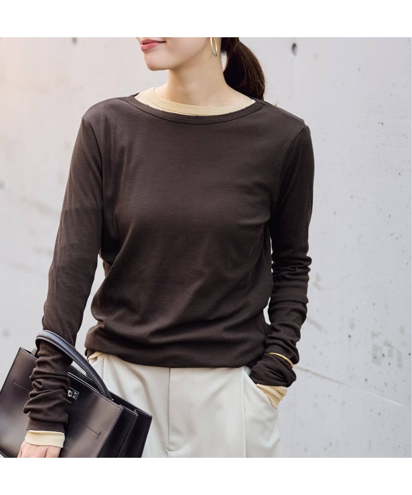 【フレームワーク/FRAMeWORK】のコットンフライスダメージL/Tee インテリア・キッズ・メンズ・レディースファッション・服の通販 founy(ファニー) 　ファッション　Fashion　レディースファッション　Fashion for Women　おすすめ　Recommended / Our Picks　スウェット / スエット　Sweatshirt, Sweatwear　スリーブ　Sleeve, Long Sleeve / Short Sleeve　ダメージ　Distressed, Destroyed　ロング　Long, Long-Length　カーキ|ID: prp329100004792783 ipo3291000000034775655