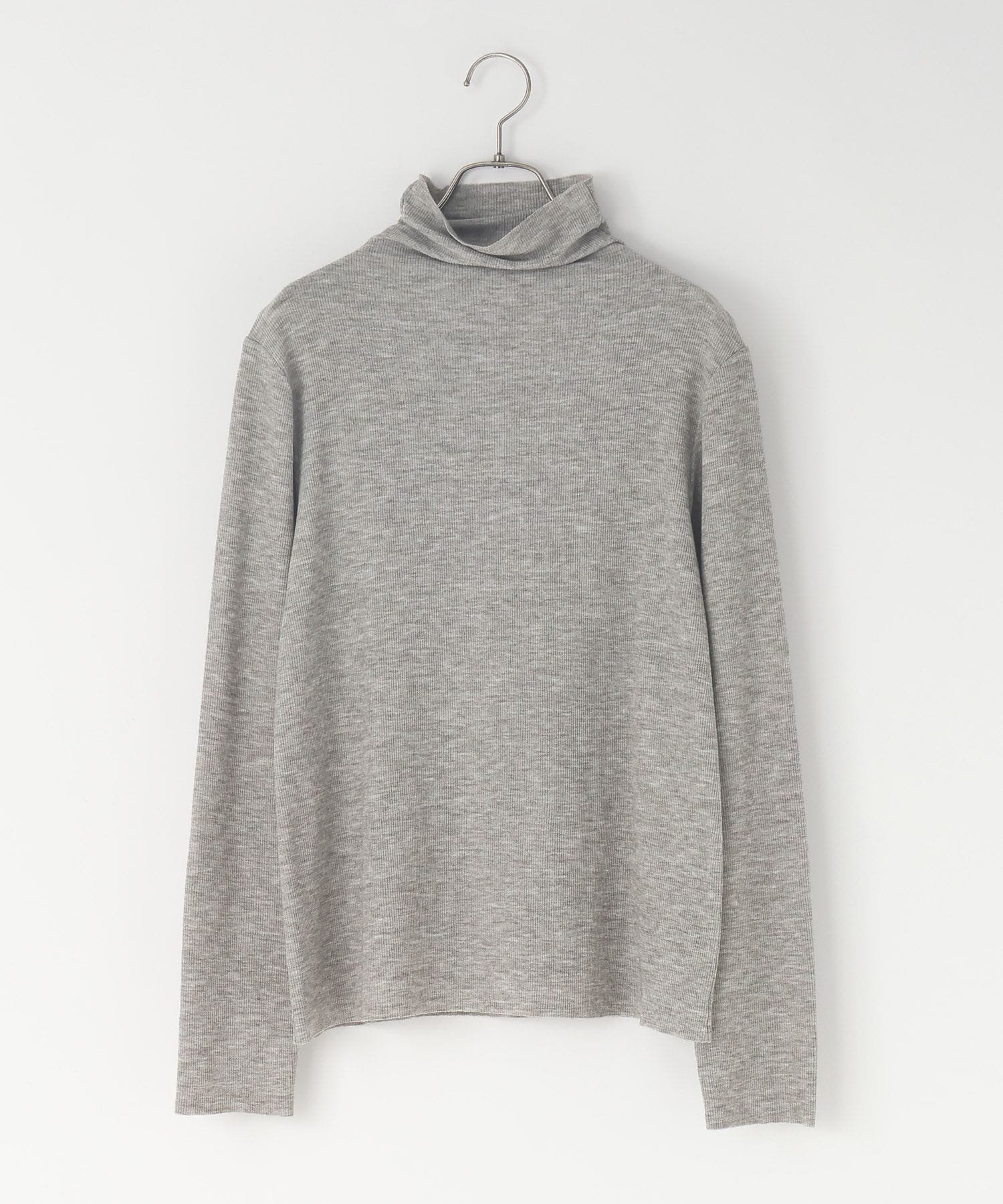 【ローリーズファーム/LOWRYS FARM】のリブタートルLS インテリア・キッズ・メンズ・レディースファッション・服の通販 founy(ファニー) ファッション Fashion レディースファッション Fashion for Women インナー Innerwear サロペット Overalls, Salopette テレコ Ribbed, Rib Stitch グレー|ID: prp329100004792788 ipo3291000000034775681